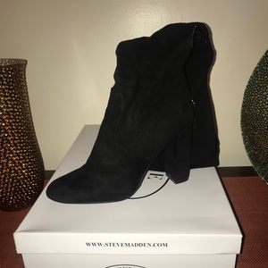 Black Suede Over the Knee Boots
